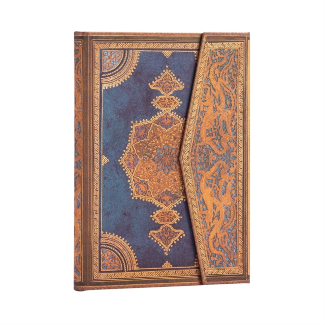 Safavid Indigo (Safavid Binding Art) Midi Lined Hardcover Journal, Hardback Book