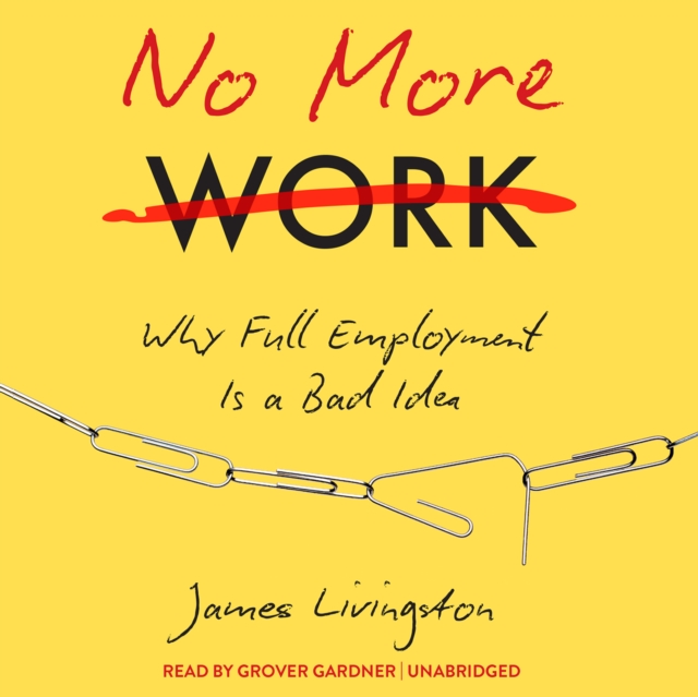 No More Work : Why Full Employment Is a Bad Idea, eAudiobook MP3 eaudioBook