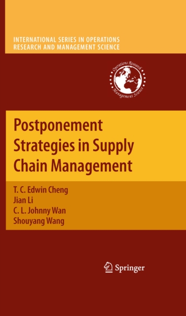 Postponement Strategies in Supply Chain Management, PDF eBook