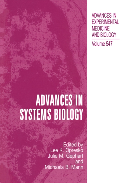 Advances in Systems Biology, PDF eBook