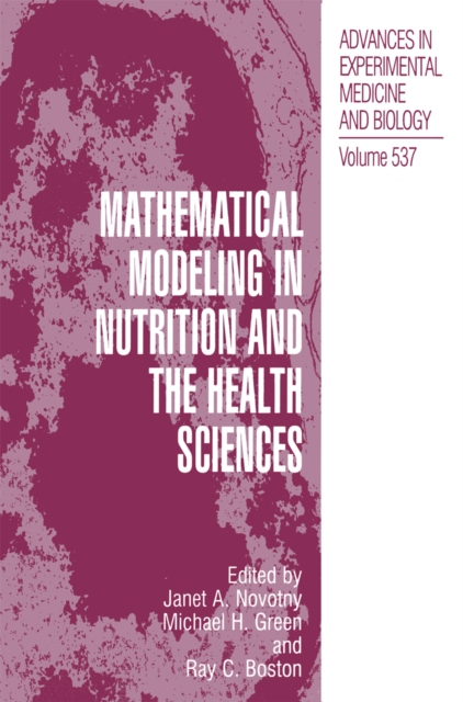 Mathematical Modeling in Nutrition and the Health Sciences, PDF eBook