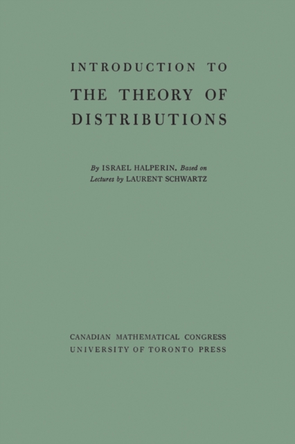 Introduction to the Theory of Distributions, PDF eBook