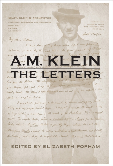 A.M. Klein The Letters : Collected Works of A.M. Klein, EPUB eBook