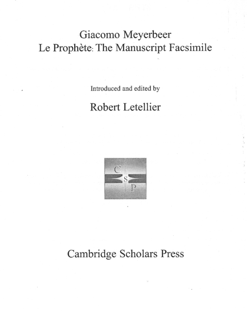 None Le Prophete : The Manuscript Facsimiles, PDF eBook