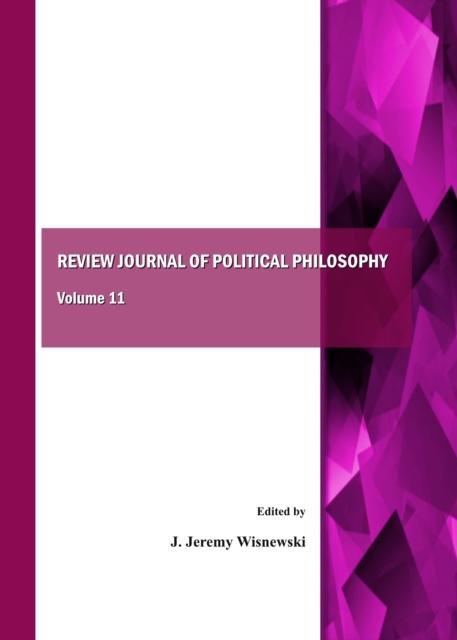 None Review Journal of Political Philosophy Volume 11, PDF eBook