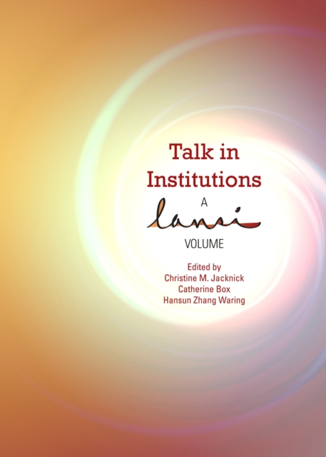 None Talk in Institutions : A LANSI Volume, PDF eBook