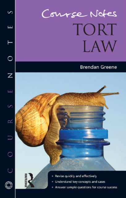 Course Notes: Tort Law, PDF eBook