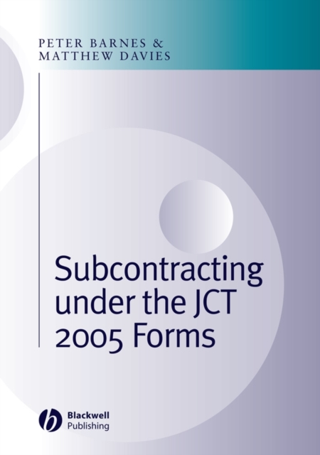 Subcontracting Under the JCT 2005 Forms, PDF eBook