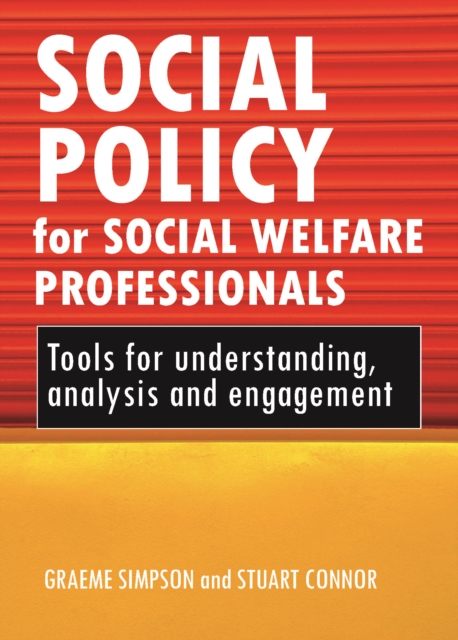 Social policy for social welfare professionals : Tools for understanding, analysis and engagement, PDF eBook