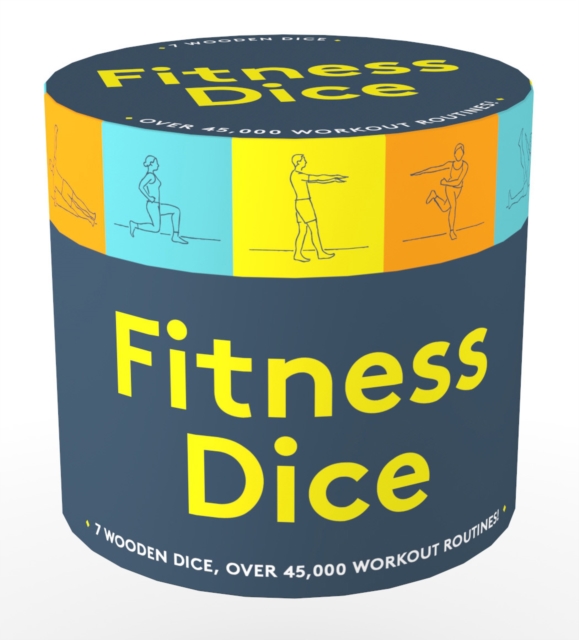 Fitness Dice : 7 Wooden Dice, Over 45,000 Workout Routines!, Game Book