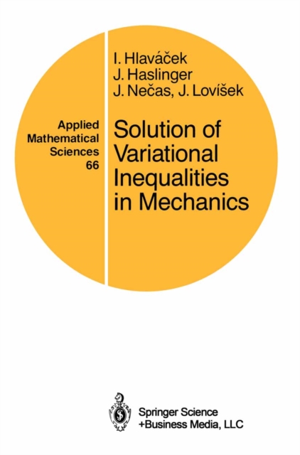 Solution of Variational Inequalities in Mechanics, PDF eBook