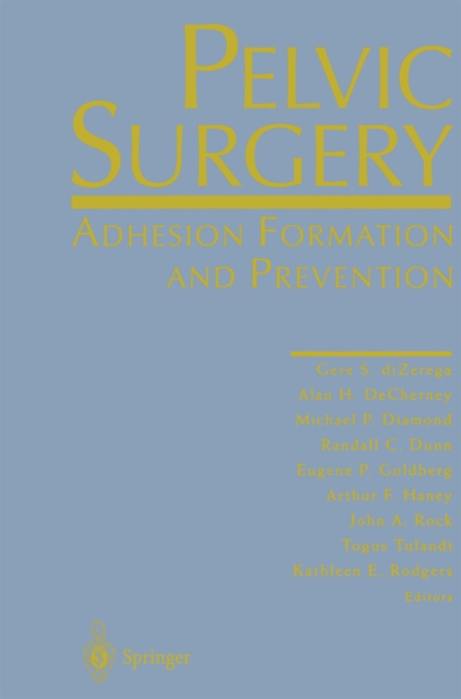 Pelvic Surgery : Adhesion Formation and Prevention, PDF eBook