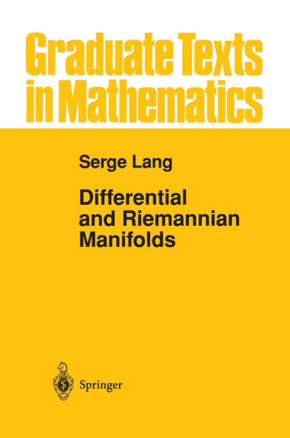 Differential and Riemannian Manifolds, PDF eBook