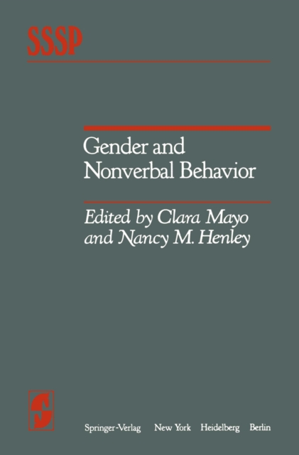 Gender and Nonverbal Behavior, PDF eBook
