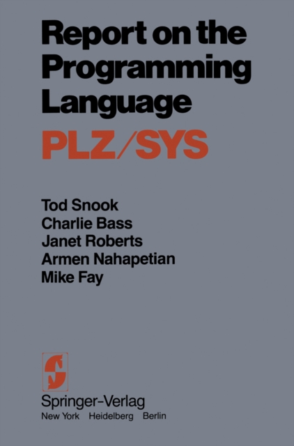 Report on the Programming Language PLZ/SYS, PDF eBook