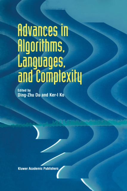 Advances in Algorithms, Languages, and Complexity, PDF eBook