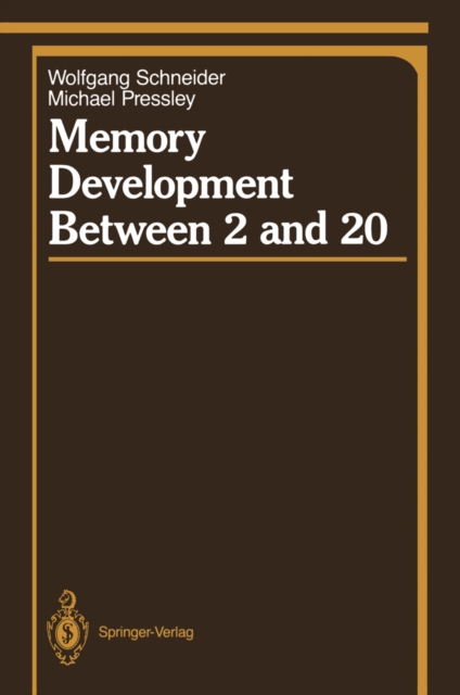 Memory Development Between 2 and 20, PDF eBook