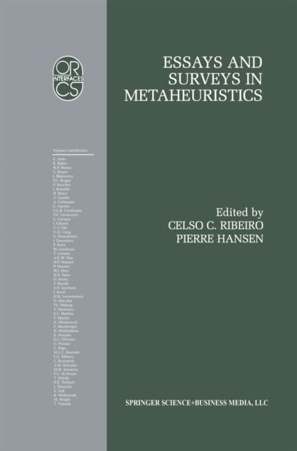 Essays and Surveys in Metaheuristics, PDF eBook