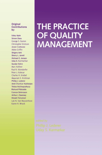 The Practice of Quality Management, PDF eBook