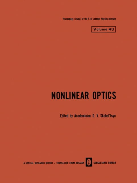 Nonlinear Optics, PDF eBook