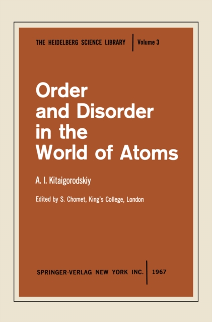 Order and Disorder in the World of Atoms, PDF eBook