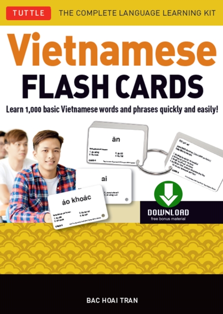 Vietnamese Flash Cards Ebook : The Complete Language Learning Kit (200 digital flash cards, 32-page Study Guide, free download or stream native-speaker audio recordings), EPUB eBook