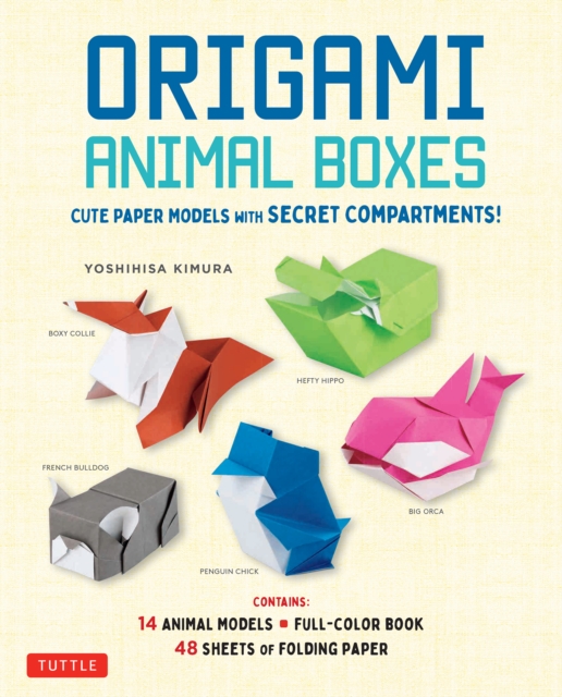 Origami Animal Boxes Kit : Kawaii Paper Models with Secret Compartments! (16 Animal Origami Models), EPUB eBook