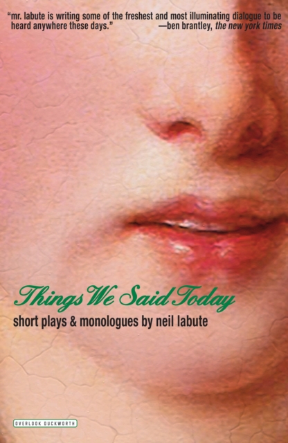 Things We Said Today : Short Plays and Monologues, EPUB eBook