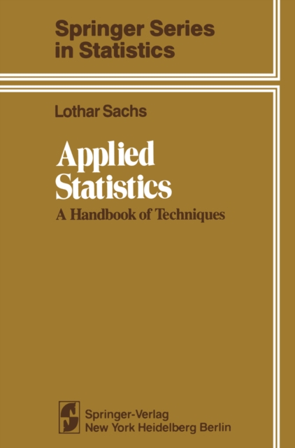 Applied Statistics : A Handbook of Techniques, PDF eBook