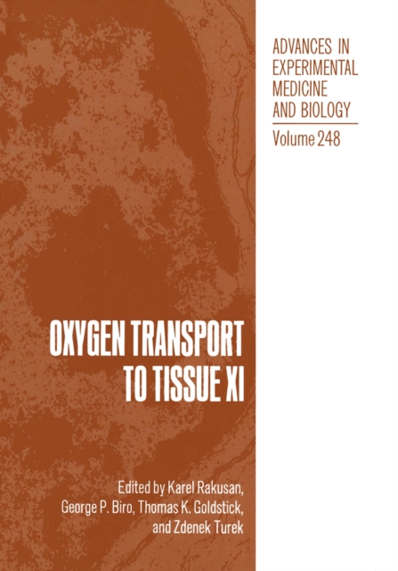 Oxygen Transport to Tissue XI, PDF eBook