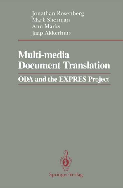 Multi-media Document Translation : ODA and the EXPRES Project, PDF eBook