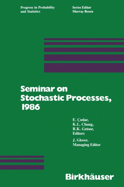 Seminar on Stochastic Processes, 1986, PDF eBook
