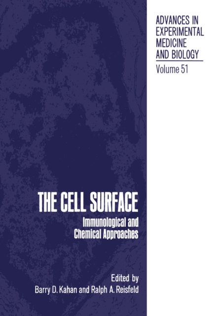 The Cell Surface : Immunological and Chemical Approaches, PDF eBook