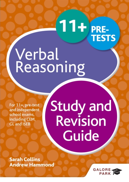 11+ Verbal Reasoning Study and Revision Guide : For 11+, pre-test and independent school exams including CEM, GL and ISEB, Paperback / softback Book