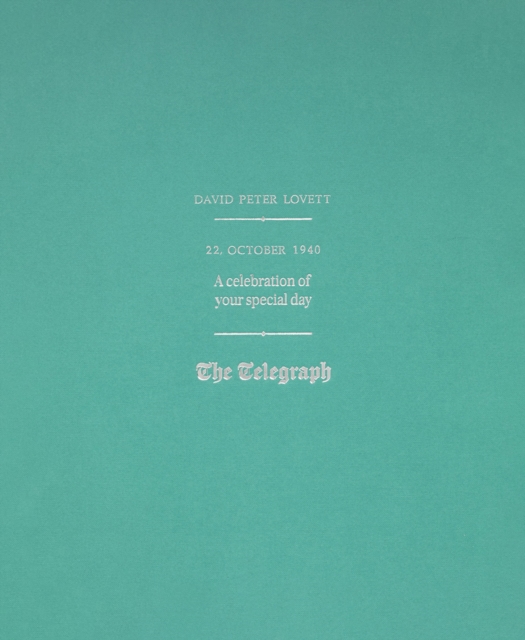 The Telegraph Custom Gift Book - Green Textured, Customised Book Customisable Book