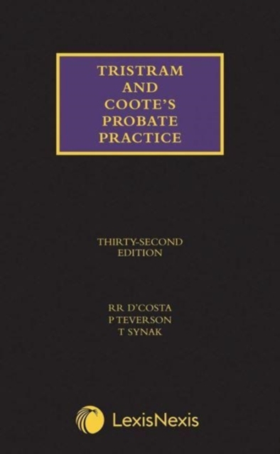 Tristram and Coote's Probate Practice, Hardback Book