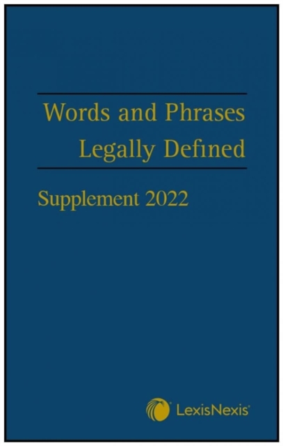 Words and Phrases Legally Defined 2023 Supplement, Paperback / softback Book