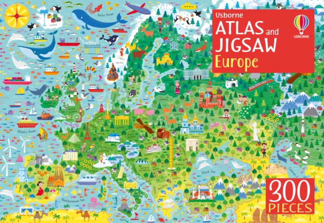 Usborne Atlas and Jigsaw Europe, Paperback / softback Book