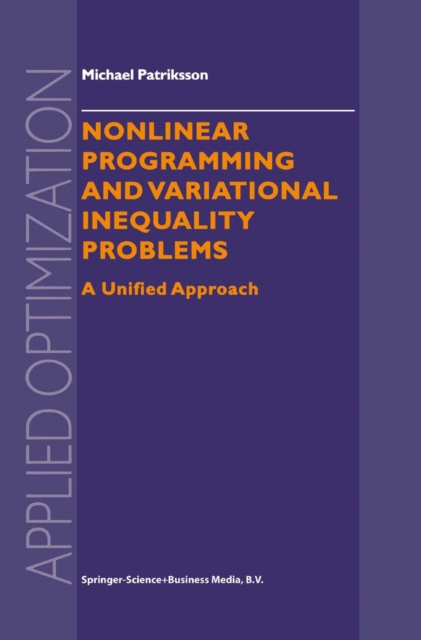 Nonlinear Programming and Variational Inequality Problems : A Unified Approach, PDF eBook