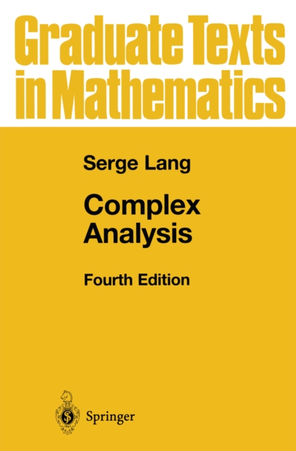 Complex Analysis, PDF eBook