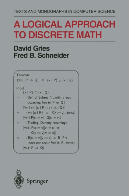 A Logical Approach to Discrete Math, PDF eBook