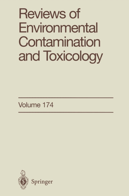 Reviews of Environmental Contamination and Toxicology : Continuation of Residue Reviews, PDF eBook