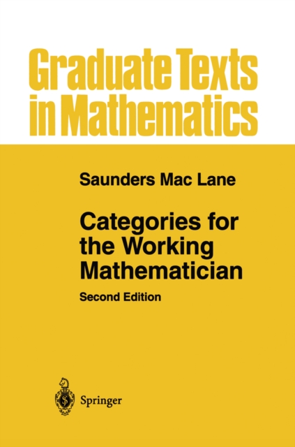 Categories for the Working Mathematician, PDF eBook