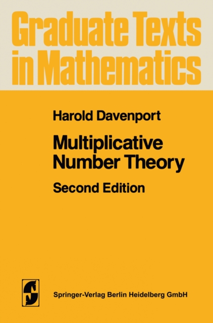 Multiplicative Number Theory, PDF eBook