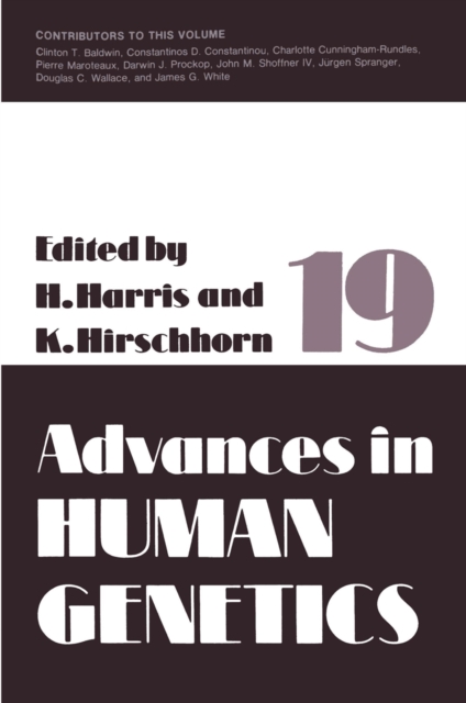 Advances in Human Genetics, PDF eBook
