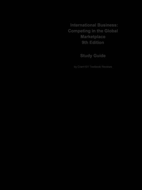 International Business, Competing in the Global Marketplace : Business, Business, EPUB eBook