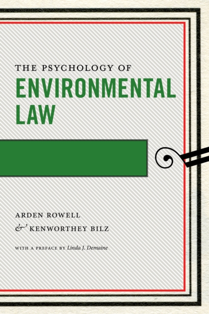 The Psychology of Environmental Law, Paperback / softback Book