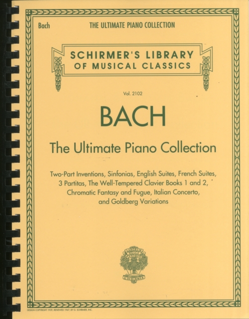 Bach : The Ultimate Piano Collection, Book Book
