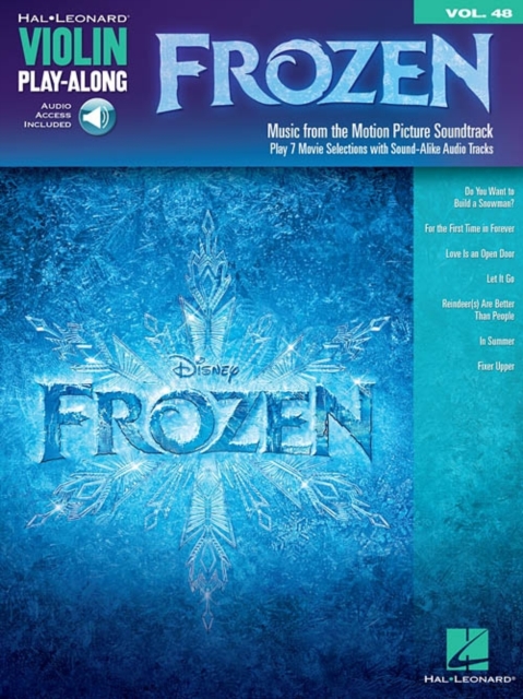 Frozen : Violin Play-Along Volume 48 - Music from the Motion Picture Soundtrack, Book Book
