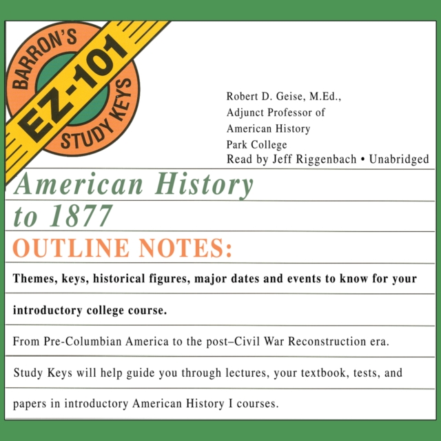 American History to 1877, eAudiobook MP3 eaudioBook